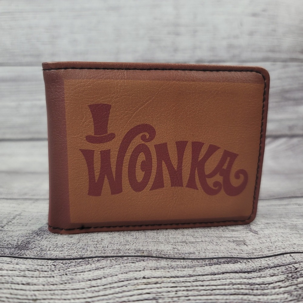 Buckle-Down Willy Wonka Chocolate Factory Bifold Wallet Brown New